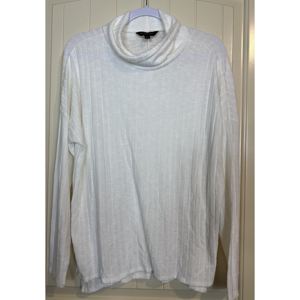 Banana Republic‎ Rayon Viscose knit lightweight turtleneck sweater sz L NWT